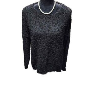 Loveriche NWT Medium Black Pullover Shaggy Sweater